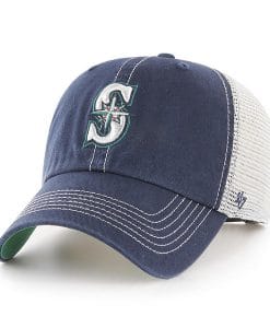 Seattle Mariners 47 Brand Navy Trawler Clean Up Adjustable Hat