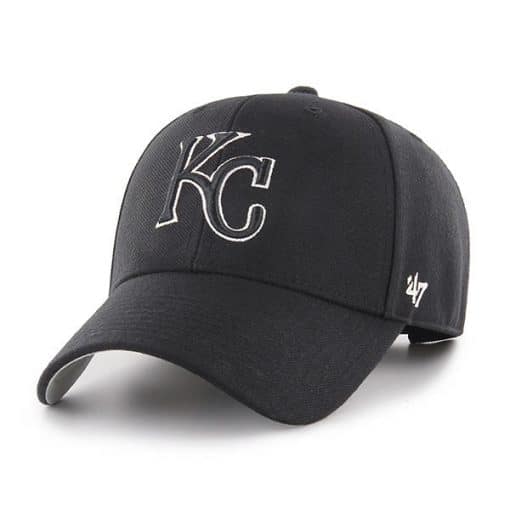 Kansas City Royals 47 Brand Black MVP Adjustable Hat