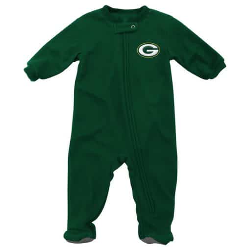 Green Bay Packers Baby Green Zip Up Blanket Sleeper Coverall