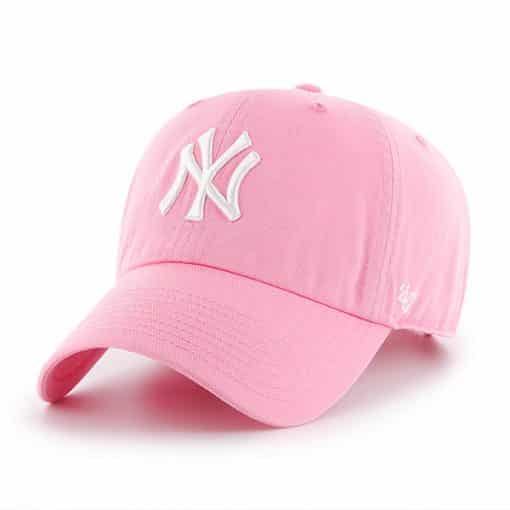 New York Yankees 47 Brand Pink Rose Clean Up Adjustable Hat