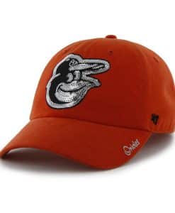 Baltimore Orioles Women's 47 Brand Sparkle Orange Clean Up Hat
