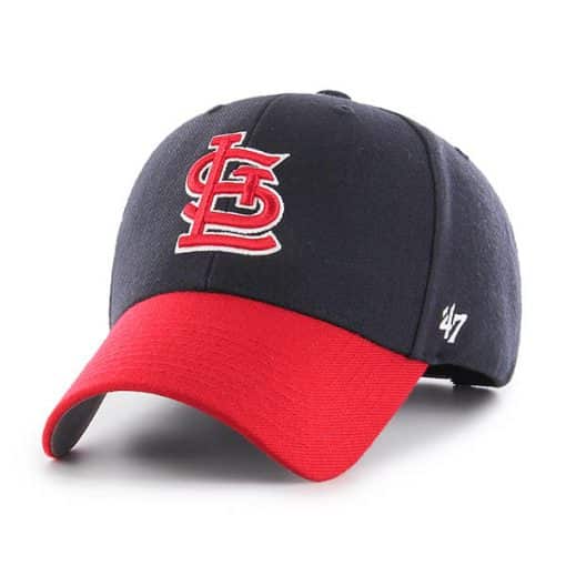 St. Louis Cardinals 47 Brand MVP Navy Red Adjustable Hat