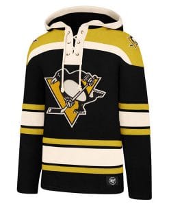 Pittsburgh Penguins Men's 47 Brand Black Pullover Jersey Hoodie
