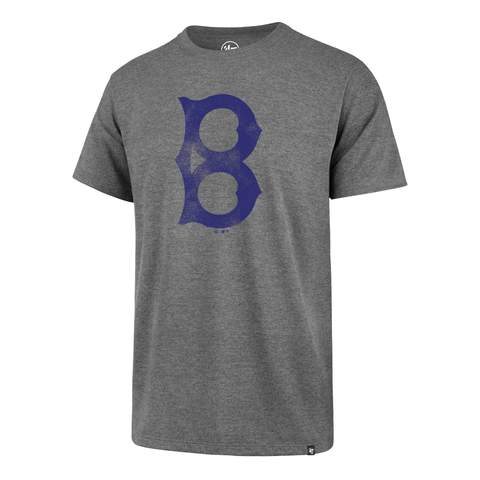 Brooklyn Dodgers Men's 47 Brand Gray Vintage T-Shirt Tee