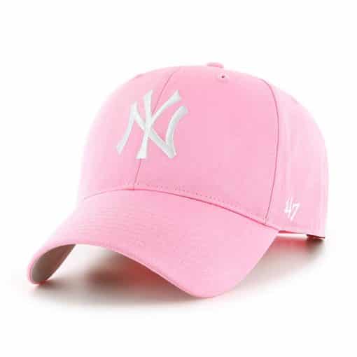 New York Yankees KIDS 47 Brand Pink Rose MVP Adjustable Hat
