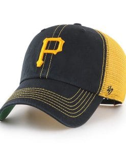 Pittsburgh Pirates 47 Brand Black Trawler Clean Up Adjustable Hat