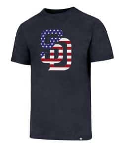 San Diego Padres Men's 47 Brand Red White & Blue Club T-Shirt Tee
