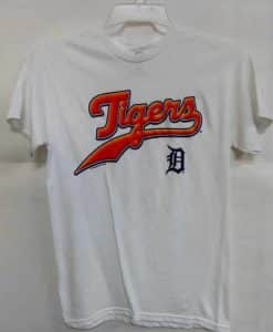 Detroit Tigers Majestic White T-Shirt Tee