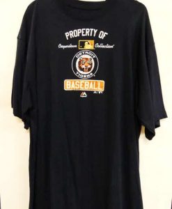 Detroit Tigers Navy Property of Tigers T-Shirt Tee