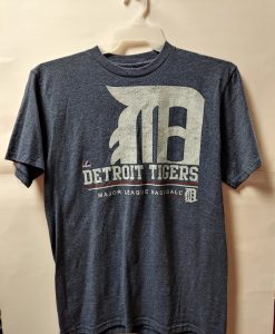 Detroit Tigers Youth Blue Logo Tee