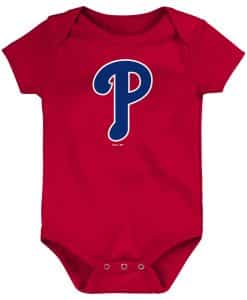 Philadelphia Phillies Baby Red Blue Logo Onesie Creeper
