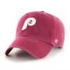 Philadelphia Phillies 47 Brand Cooperstown Cardinal Clean Up Adjustable Hat