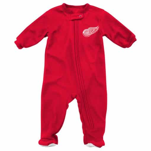 Detroit Red Wings Baby Red Zip Up Blanket Sleeper Coverall