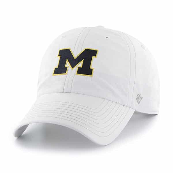 Michigan Wolverines 47 Brand White Marathon Clean Up Adjustable Hat ...