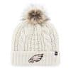 Philadelphia Eagles Women's 47 Brand White Meeko Cuff Knit Hat