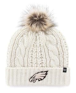 Philadelphia Eagles Women's 47 Brand White Meeko Cuff Knit Hat