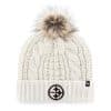 Pittsburgh Steelers Women's 47 Brand White Meeko Cuff Knit Hat