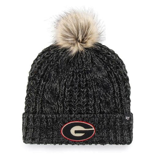 Georgia Bulldogs Women's 47 Brand Black Meeko Cuff Knit Hat