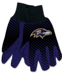 Baltimore Ravens Two Tone Adult Size Gloves