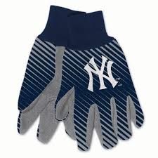 New York Yankees Gloves Two Tone Style Adult Size