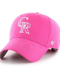 Colorado Rockies YOUTH 47 Brand Pink MVP Adjustable Hat