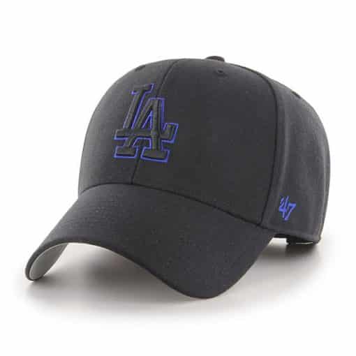 Los Angeles Dodgers 47 Brand Black Blue MVP Adjustable Hat