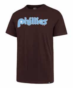 Philadelphia Phillies Men's 47 Brand Cooperstown Maroon Rival T-Shirt Tee