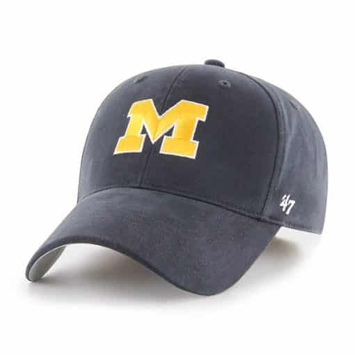 Michigan Wolverines KIDS 47 Brand Navy MVP Adjustable Hat