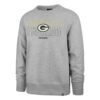 Green Bay Packers Men's 47 Brand Gray Crew Long Sleeve Pullover