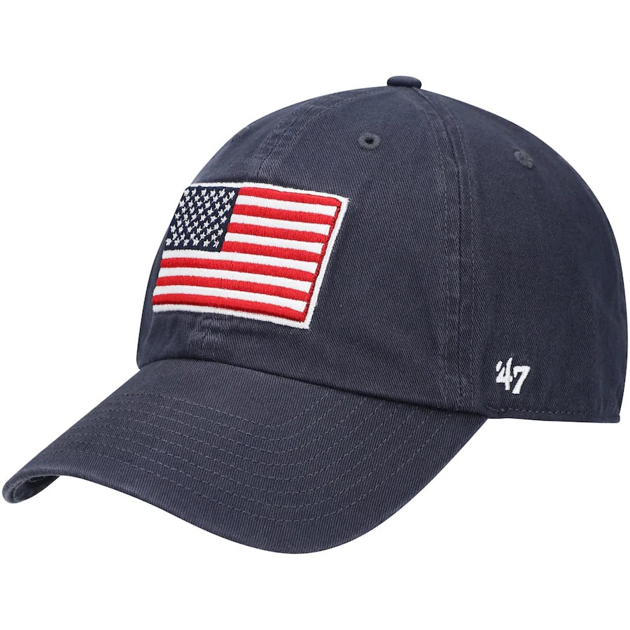 New York Yankees 47 Brand USA Flag Vintage Navy Clean Up Adjustable Hat ...