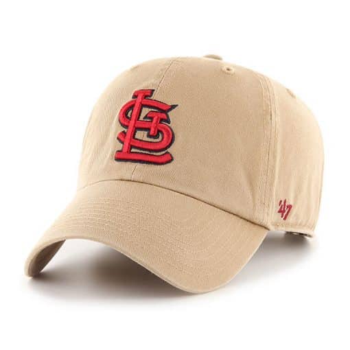 St. Louis Cardinals 47 Brand Khaki Clean Up Adjustable Hat