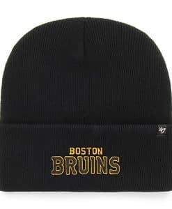 Boston Bruins 47 Brand Black Cuff Knit Hat
