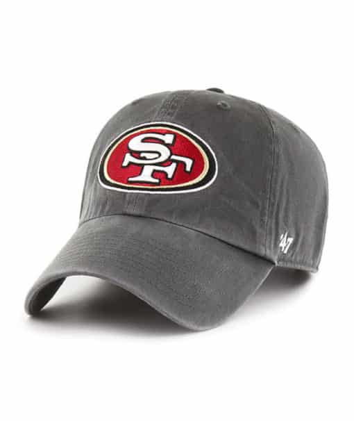 San Francisco 49ers 47 Brand Charcoal Clean Up Adjustable Hat