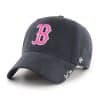 Boston Red Sox Women's 47 Brand Navy Pink Miata Adjustable Hat