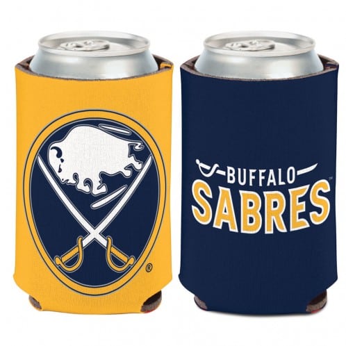 Buffalo Sabres 12 oz Blue Yellow Can Koozie Holder