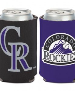 Colorado Rockies 12 oz Black Purple Can Koozie Holder