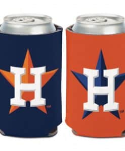 Houston Astros 12 oz Orange Navy Can Koozie Holder