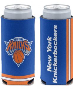 New York Knicks 12 oz Blue Slim Can Koozie Holder