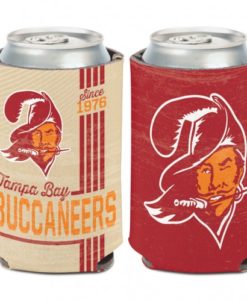 Tampa Bay Buccaneers 12 oz Red White Vintage Can Koozie Holder