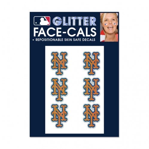 New York Mets Temporary Glitter Tattoos