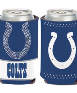 Indianapolis Colts 12 oz Blue Bling Can Koozie Holder