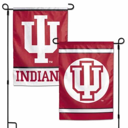 Indiana Hoosiers Flag 12x18 Garden Style 2 Sided