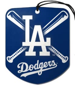 Los Angeles Dodgers Air Freshener Shield Design 2 Pack