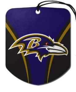 Baltimore Ravens Air Freshener Shield Design 2 Pack