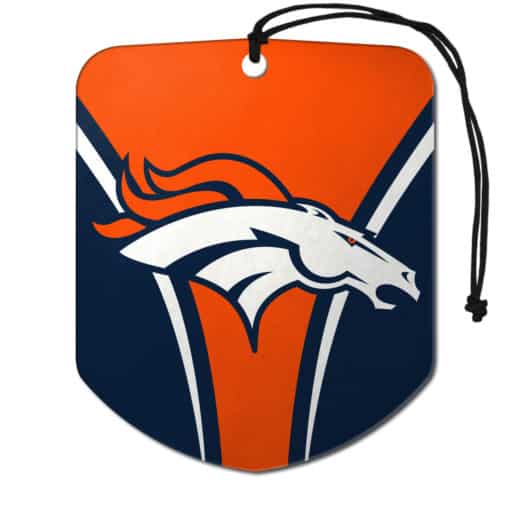 Denver Broncos Air Freshener 2 Pack Shield Design