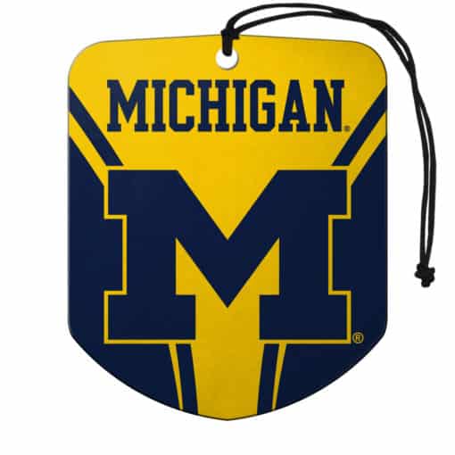 Michigan Wolverines Air Freshener Shield Design 2 Pack