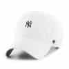 New York Yankees YOUTH 47 Brand White Base Runner Clean Up Adjustable Hat