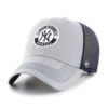 New York Yankees 47 Brand Gray Navy Porter Clean Up Mesh Snapback Hat