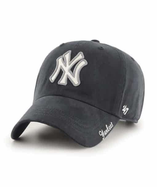 New York Yankees Women's 47 Brand Navy Sugar Miata Clean Up Adjustable Hat