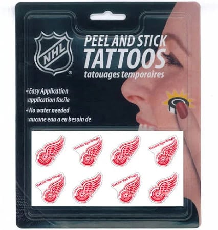 Detroit Red Wings Peel and Stick Tattoos